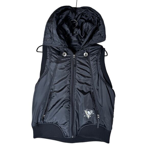 G-III Sports by Carl Banks Jackets & Blazers - Pittsburgh Penguins NHL Vest GIII Carl Banks Womens Large Puffer Sporty‎